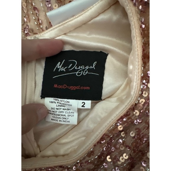 Mac Duggal EMBELLISHED PUFF ONE SHOULDER GOWN Size 2 NWOT - Picture 8 of 9